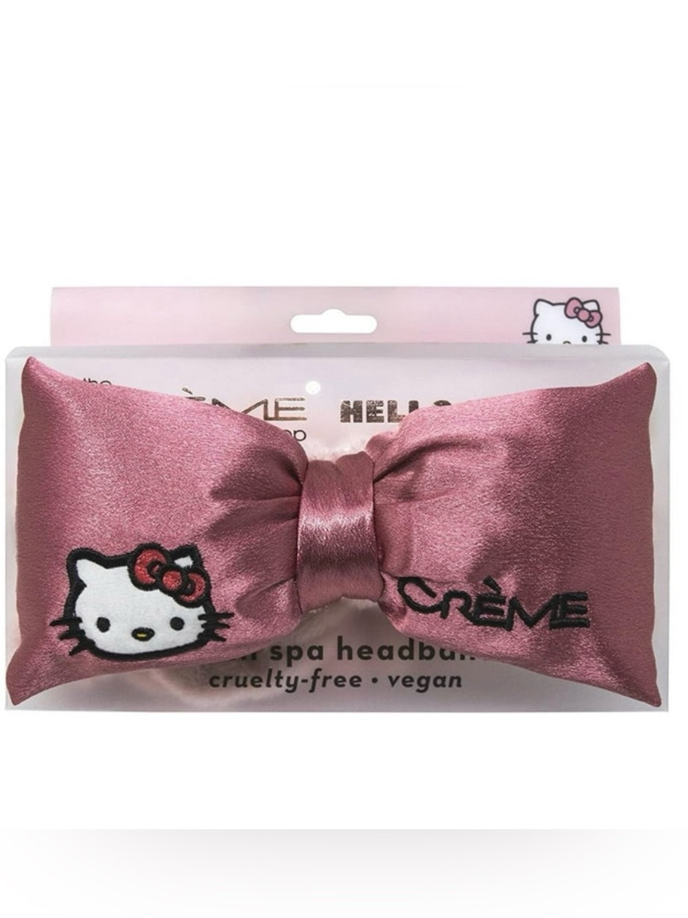 Crème x Hello Kitty Pink Satin Spa Headband